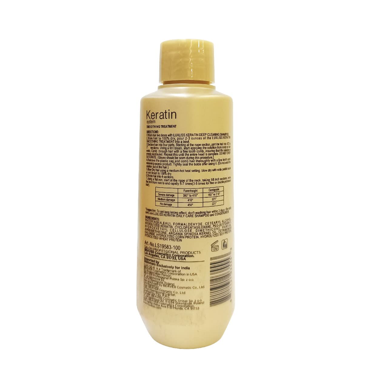 Keratin Smoothning Treatment 100 Ml-White