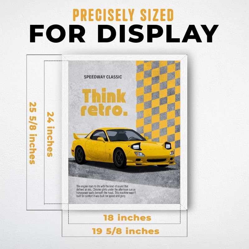 InkFlow Posters Retro Sports Car Canvas Poster - Image 3
