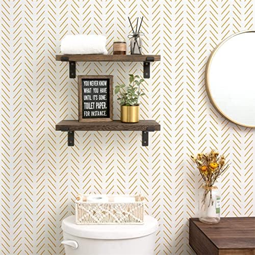 Orainege Peel and Stick Wallpaper Yellow and White Contact Paper - Image 3