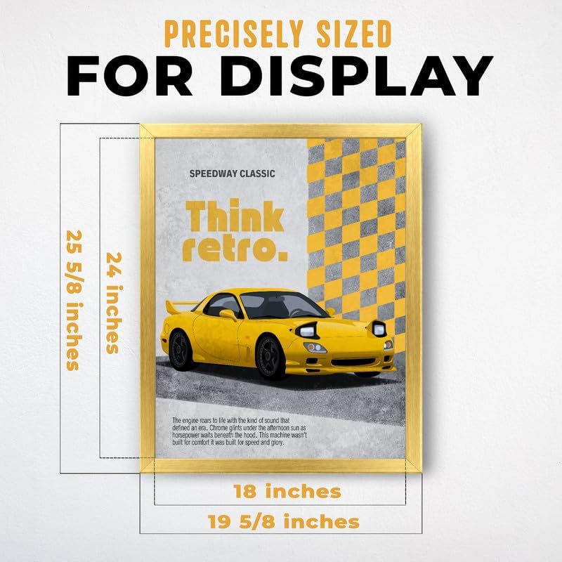 InkFlow Posters Retro Sports Car Canvas Poster - Image 3