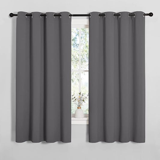 NICETOWN Grey Blackout Curtain Panels by NICETOWN