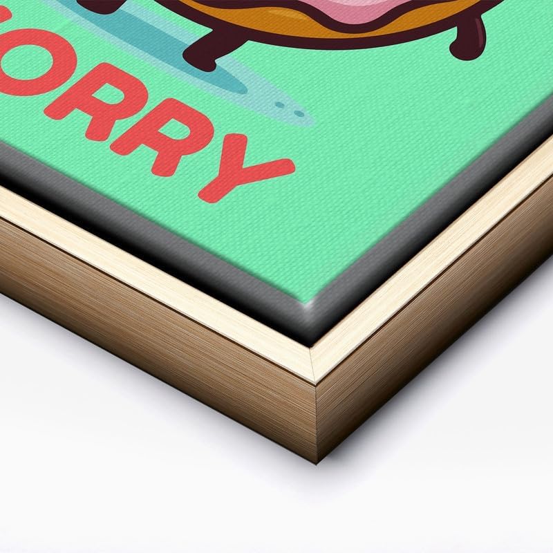 InkFlow Posters Donut Worry Canvas Poster - Image 2