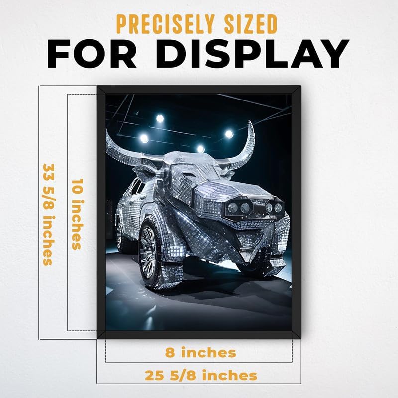 InkFlow Posters Diamond Car Canvas Poster - Image 3