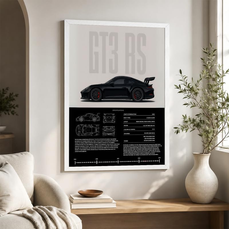 InkFlow Posters Vintage Racing Car Canvas Poster - Image 6