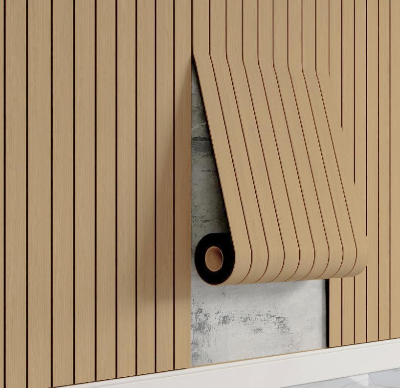 WaveSpace 3D Wood Slat Wall Panels Peel and Stick, 12.9 sq ft by WaveSpace