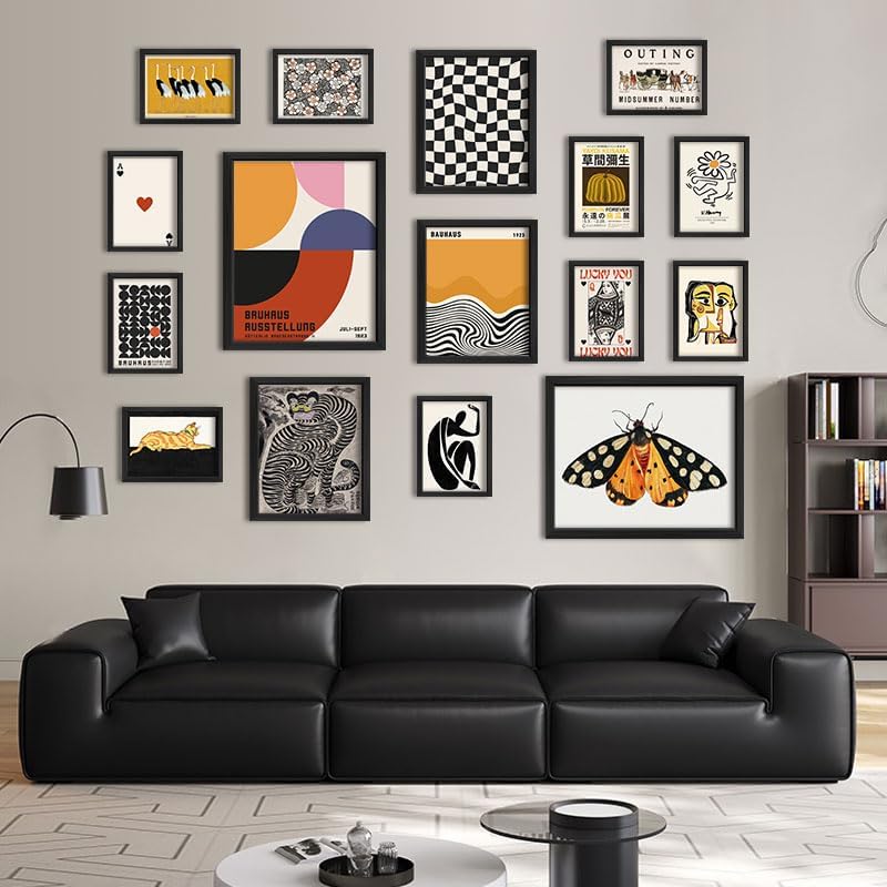 ANERZA 16 PCS Wall Art Unframed Eclectic Wall Art Decor, Modern Maximalist Wall - Image 6