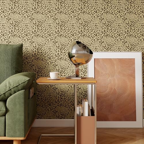 Leopard Print Peel and Stick Wallpaper Animal Pattern Removable Wall Covering - Image 5