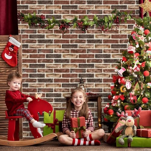 3D Red Brick Wall Panels Peel and Stick - Image 5