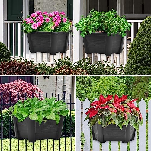 ORIMERC 9.8 inch 3 Pack Wall Hanging Planters Pots - Image 6