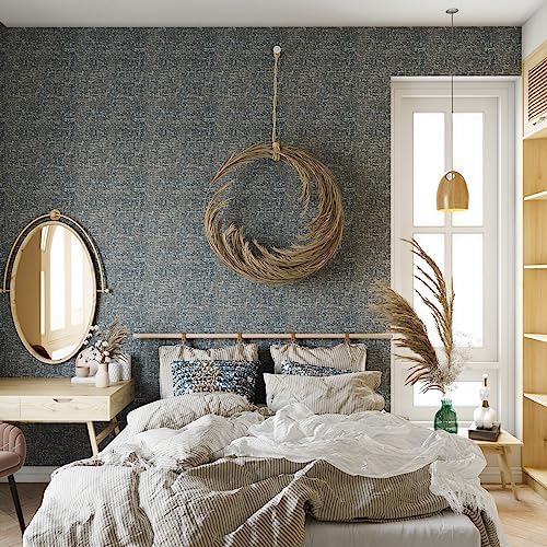 Grasscloth Peel and Stick Wallpaper 17.5"×160" Removable Faux Grasscloth Wall - Image 2