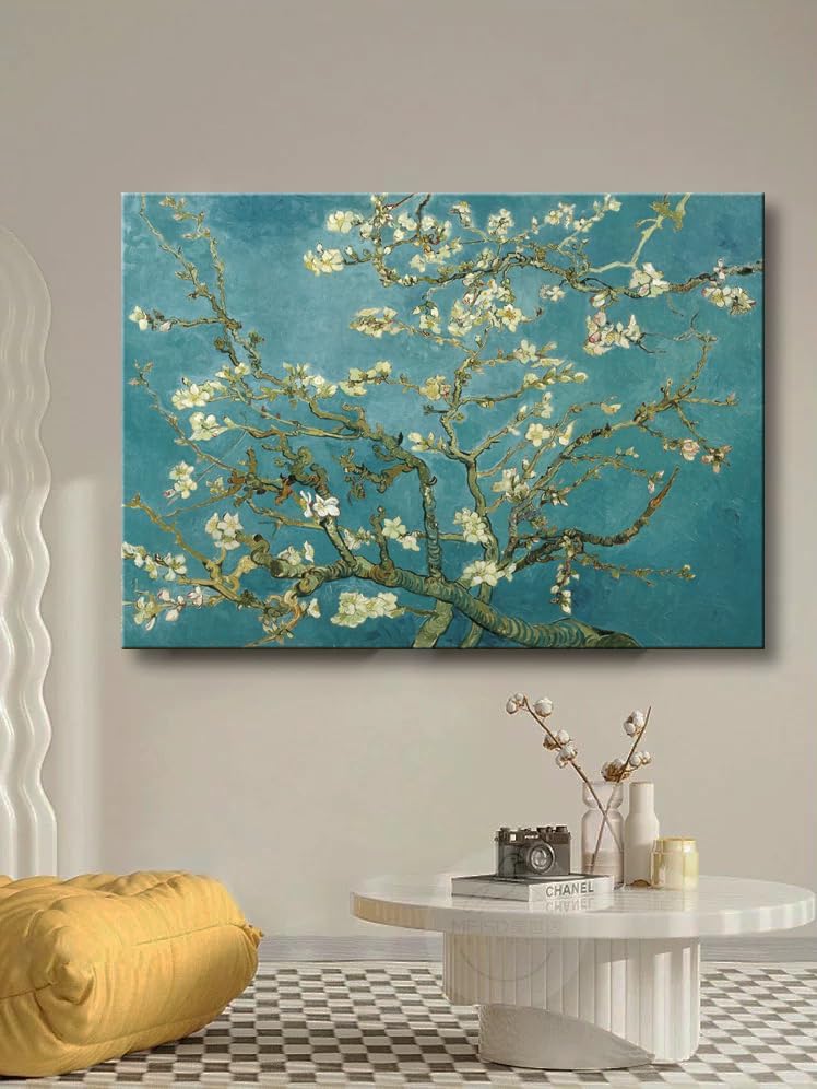 OKEXCKK Almond Blossom by Vincent Van Gogh Canvas Wall Art Large Modern Floral - Image 5