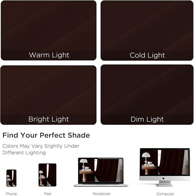 CUCRAF Blackout Curtains 90 inch Length 2 Panels Set, Rod Pocket Room Darkening - Image 4