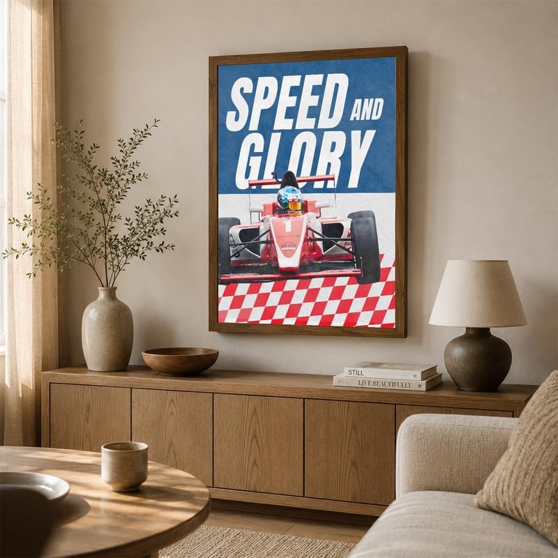 InkFlow Posters Racing Car Canvas Poster - Image 4