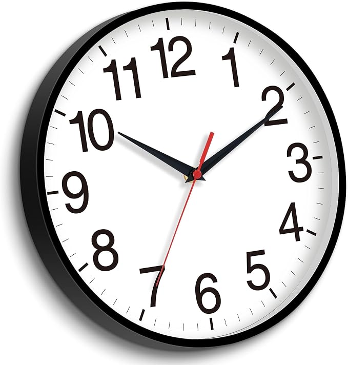 Rohioue 18 Inch Wall Clock, Modern Battery Operated Wall Clocks, Silent Non - Image 2