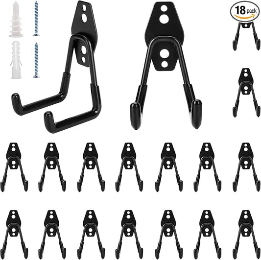 18 Pack Garage Hooks Heavy Duty by BuildSuperHomeByYourself
