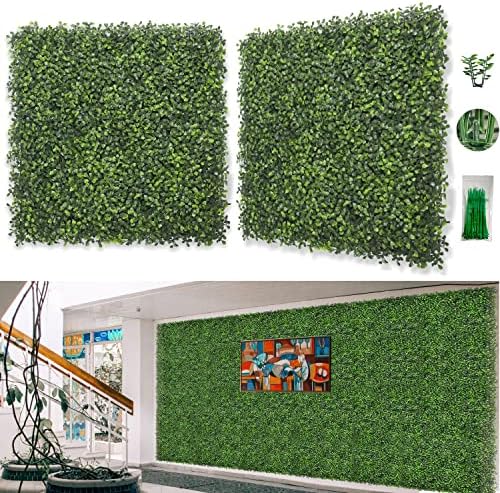 Bybeton 6pk 20"x20" Boxwood Grass Wall UV-Anti Privacy Fence Screen by BYBETON