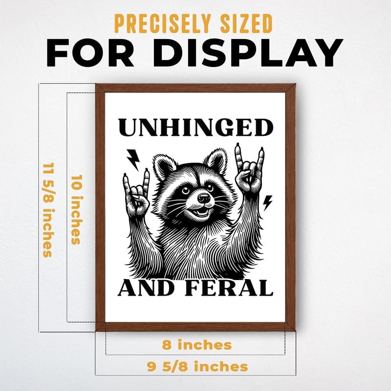 InkFlow Posters Feral Raccoon Fun Canvas Poster - Image 3