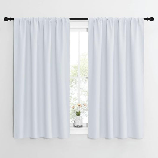 NICETOWN Greyish White Window Curtain Panels by NICETOWN
