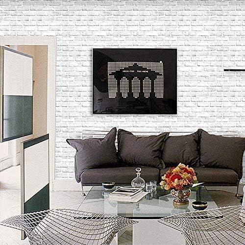 practicalWs White Brick Wallpaper Peel and Stick Waterproof Self-Adhesive - Image 4