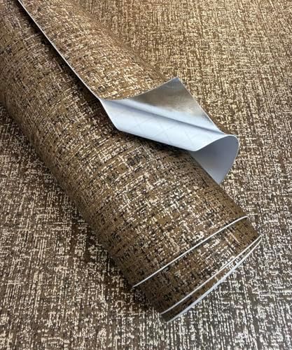 Chocolate Gold Metallic Peel and Stick Wallpaper - Image 2