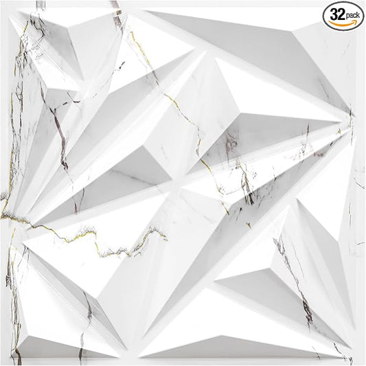 STICKGOO 33 Pack 3D Wall Panels by STICKGOO