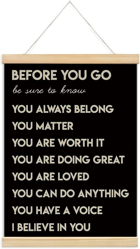 foedor Mental Health Posters, Positive Affirmations Wall Sign Decor Posters by Unknown