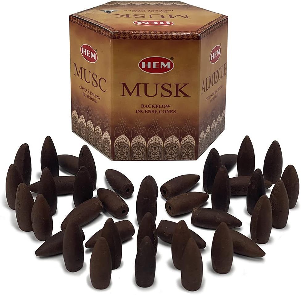 TRUMIRI Musk Backflow Incense Cones For Waterfall And Mat Bundle Inciensos Aromaticos|Incienso|Inciense|Insienso