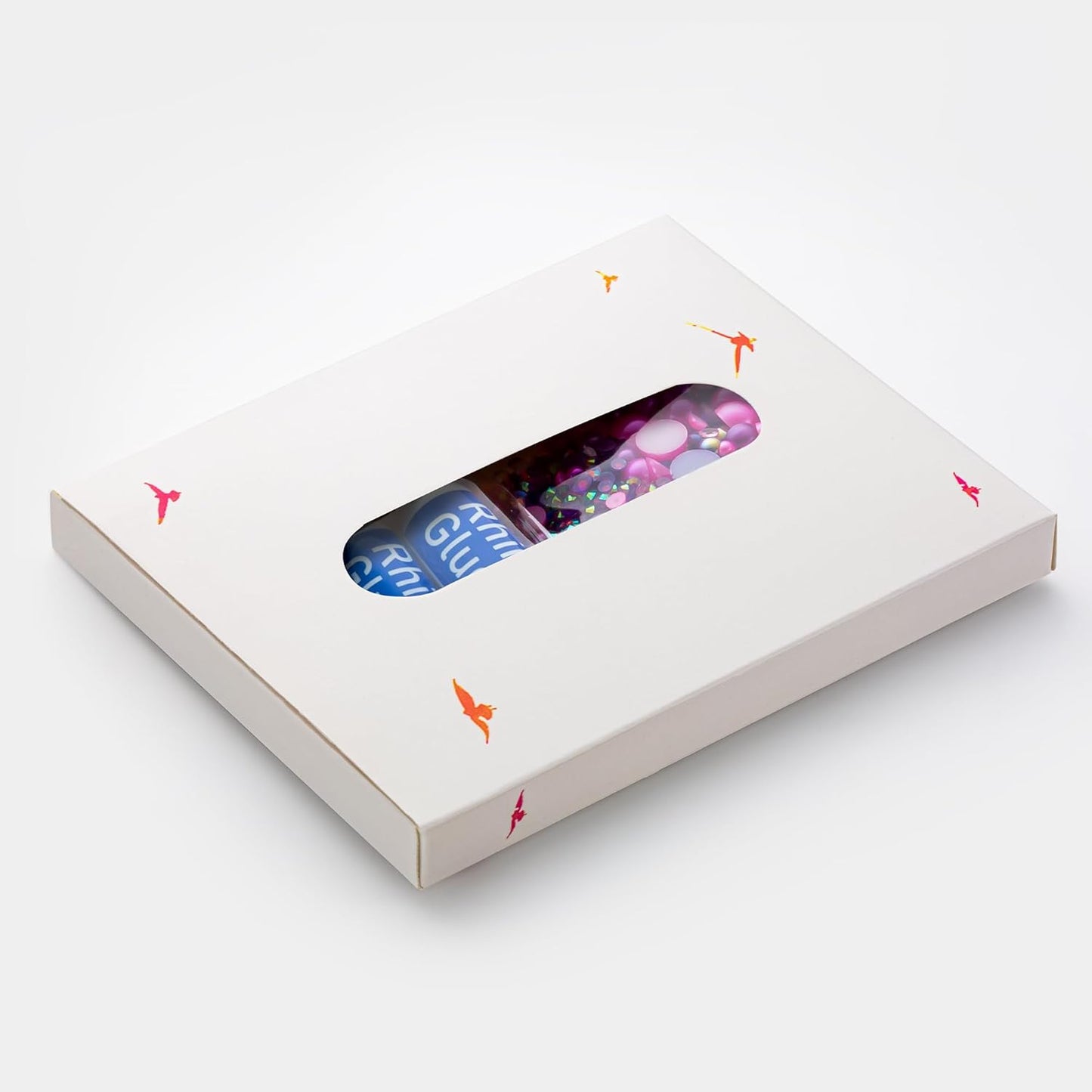 60g Pink Purple Flat Back Pearls Rhinestones for Crafts Mixed Size 3mm-10mm AB Color Round Half Pearls Flatback Pearl Beads and Resin Rhinestones Set for Face Art with Glue