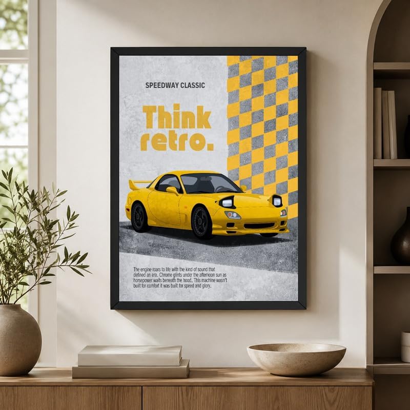 InkFlow Posters Retro Sports Car Canvas Poster - Image 6