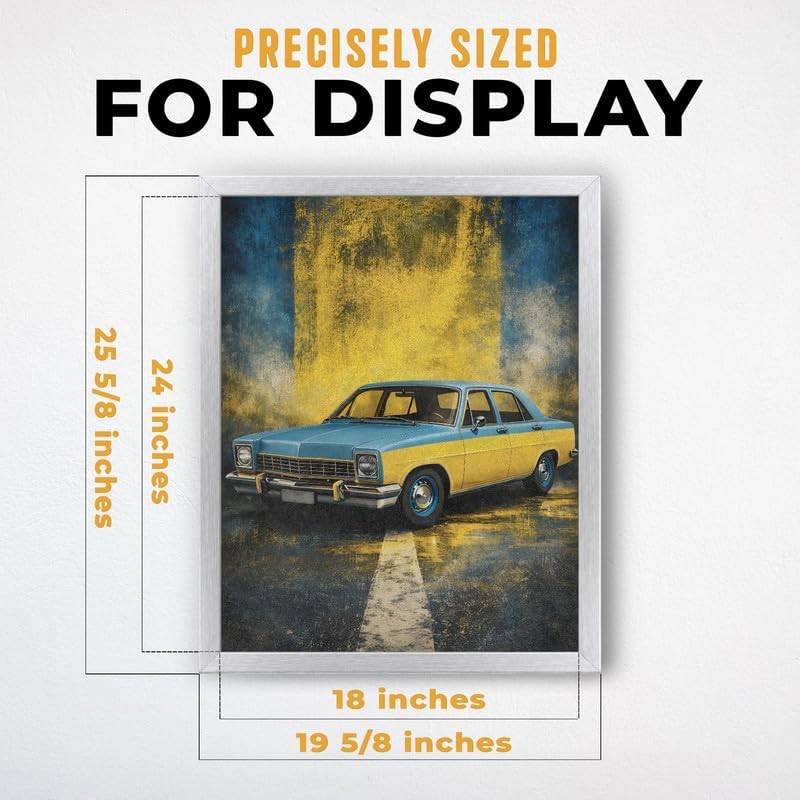 InkFlow Posters Vintage Car Canvas Poster - Image 3