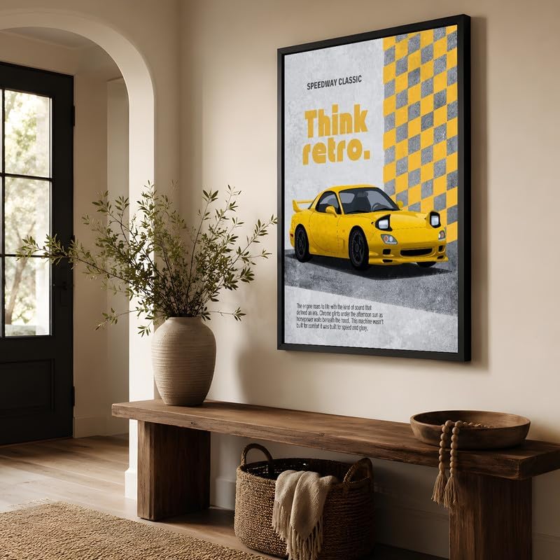 InkFlow Posters Retro Sports Car Canvas Poster - Image 4