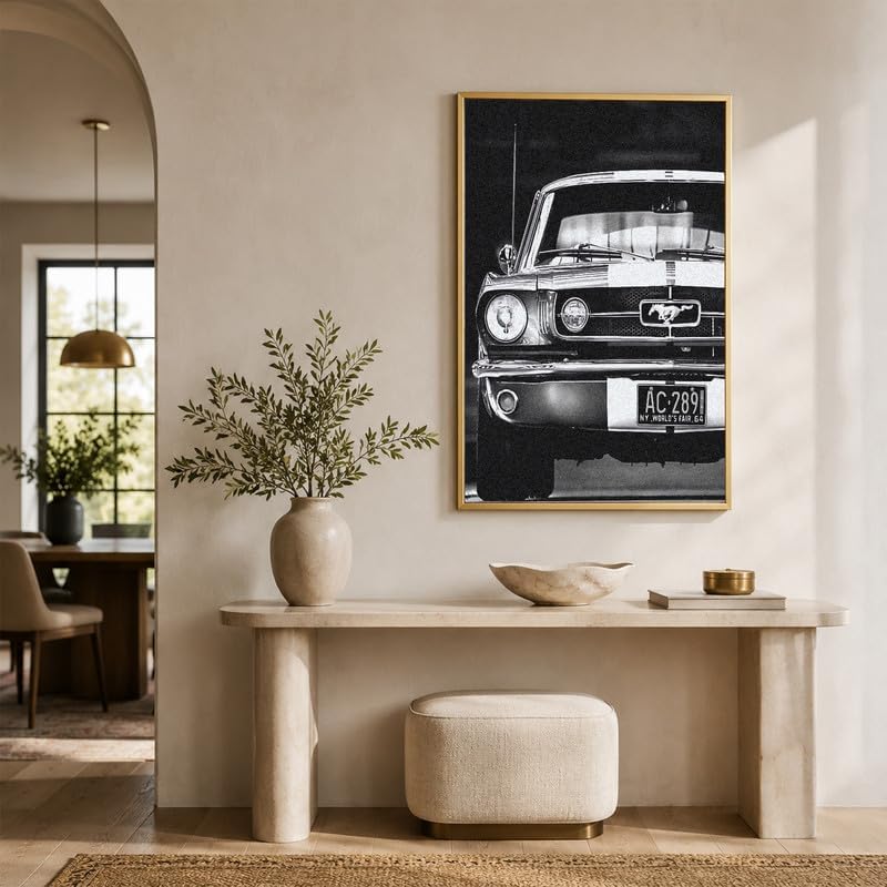InkFlow Posters Vintage Car Photography Canvas Poster - Image 5