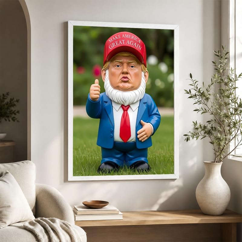 InkFlow Posters Garden Gnome Figurine Canvas Poster - Image 6