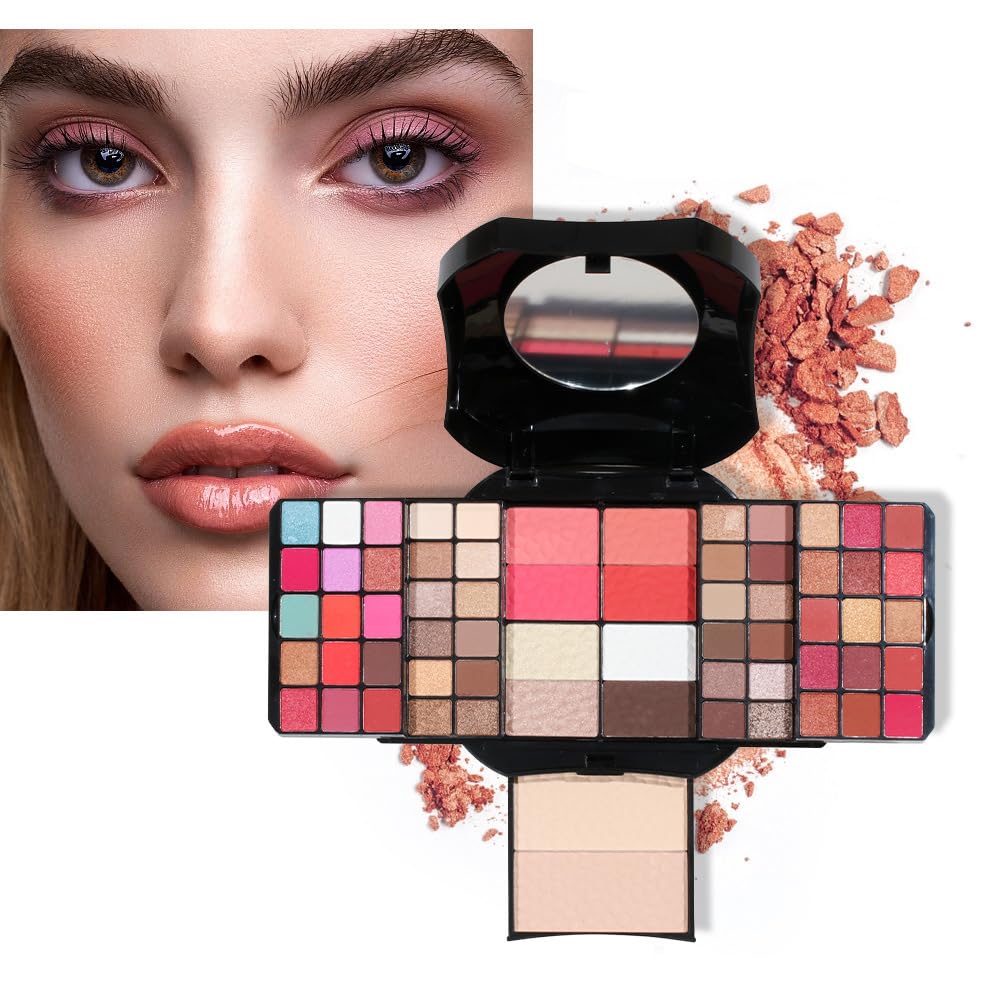 64 Colors cosmetic Kit Makeup Kit For Teens Make up Kits For Girls Makeup Palette Eyeshadow Makeup Mirror For Women Gift