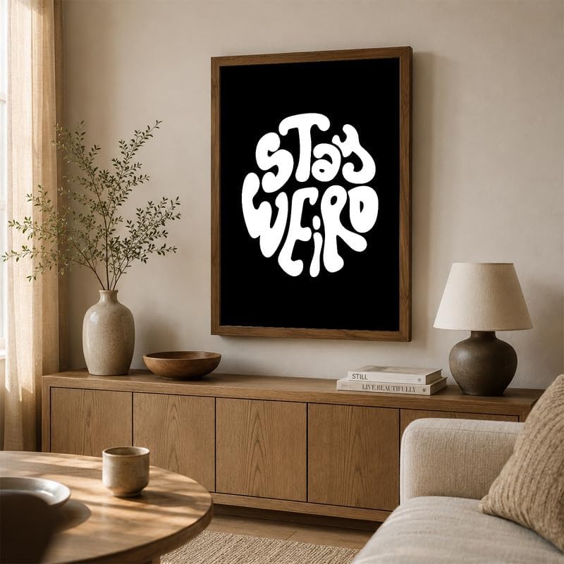 InkFlow Posters Stay Weird Canvas Poster - Image 4