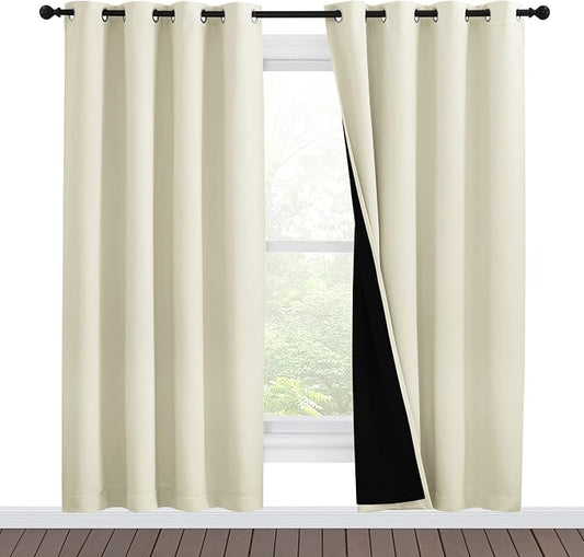 NICETOWN Living Room Completely Shaded Draperies, Privacy Protection & Noise by NICETOWN