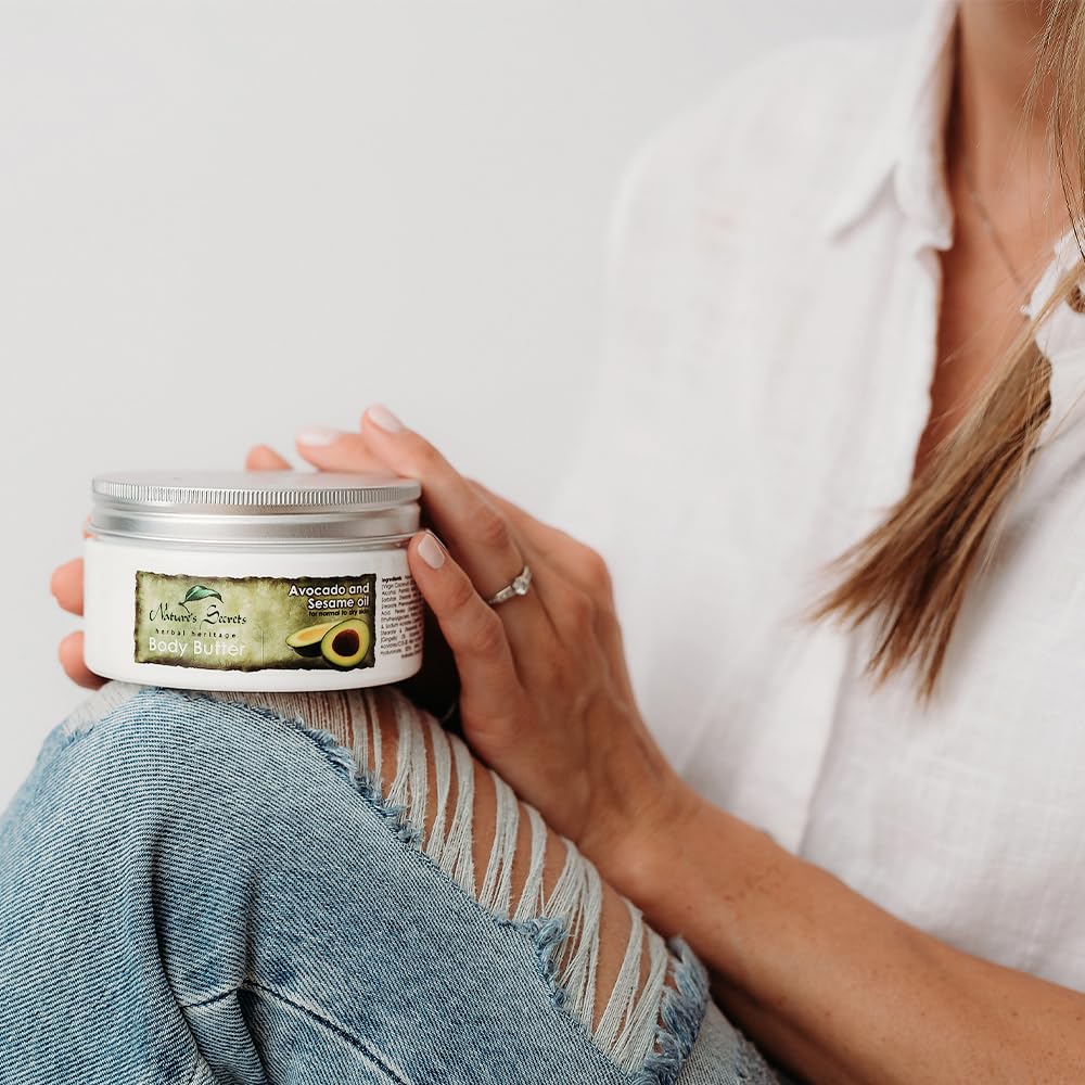 Nature's Secrets Herbal Heritage Body Butter Avocado and Sesame Oil for all skin types, 200ml