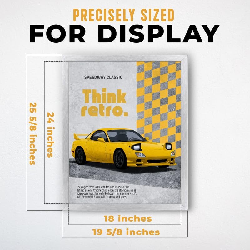 InkFlow Posters Retro Sports Car Canvas Poster - Image 3