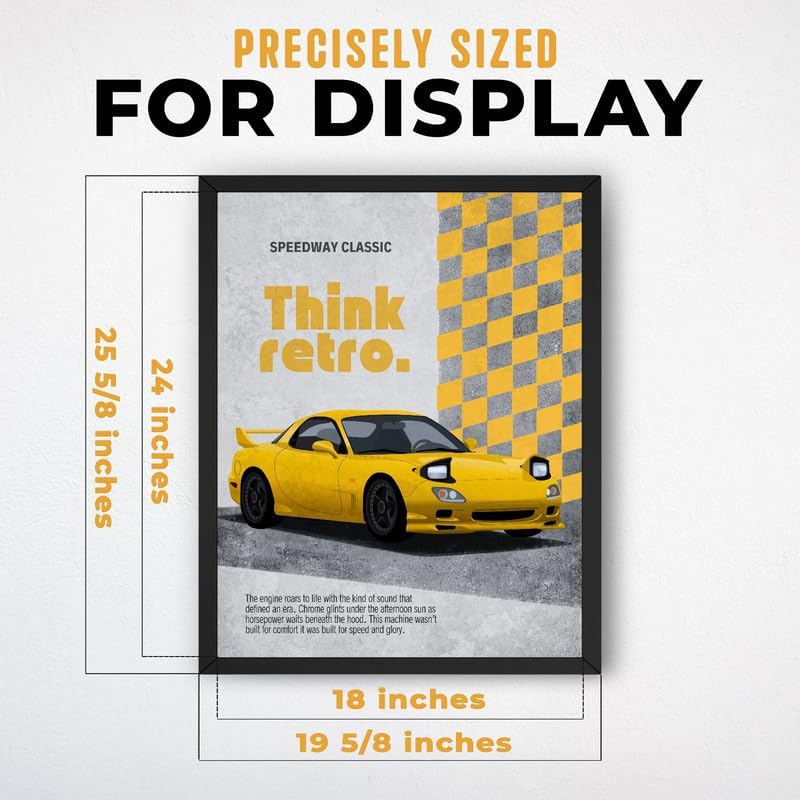 InkFlow Posters Retro Sports Car Canvas Poster - Image 3