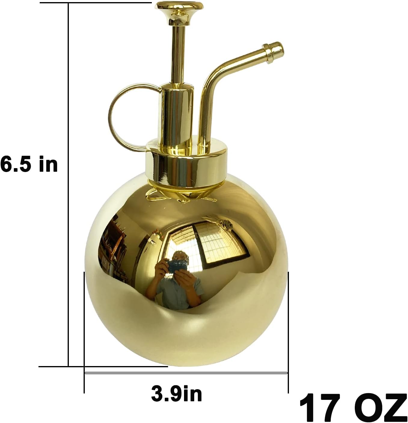 Plant Misting Bottle Stainless Steel Plant Sprayer, Small Watering Can Plant Misting Bottle Modern Gardening Tools for Indoor Potted Plants Watering and Misting