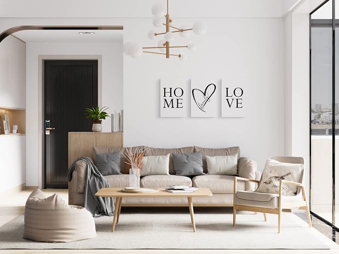 GUBIYU Home Love Wall Art Set of 3 Prints, 20x28 inches, Contemporary - Image 5