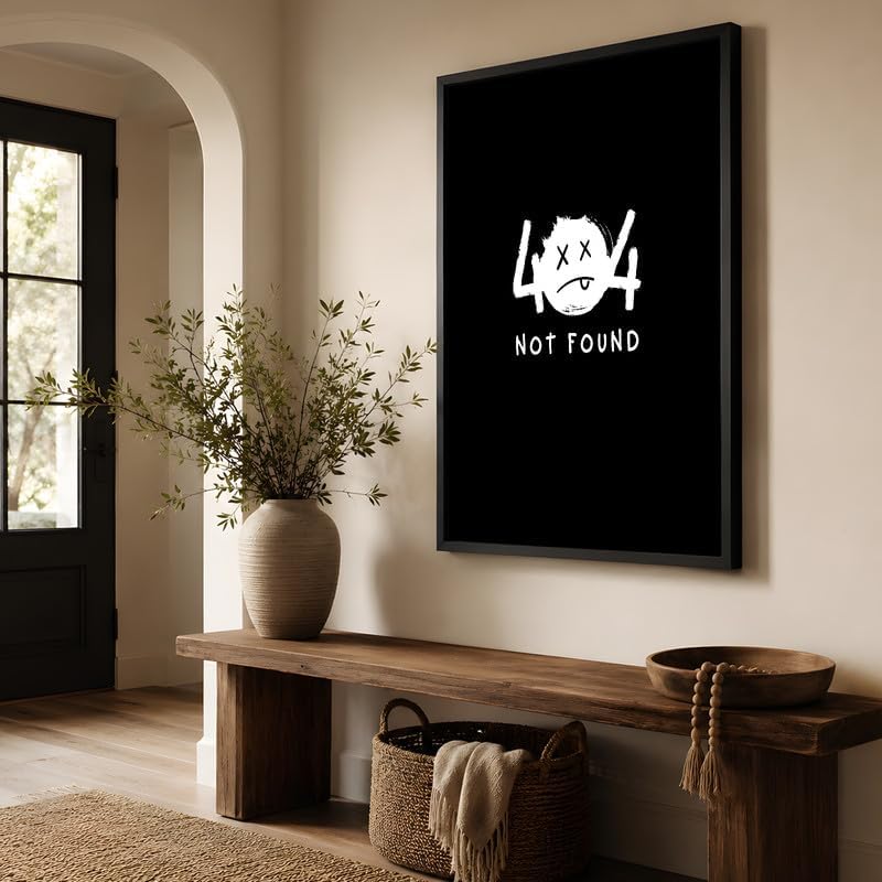 InkFlow Posters Not Found Canvas Poster - Image 4
