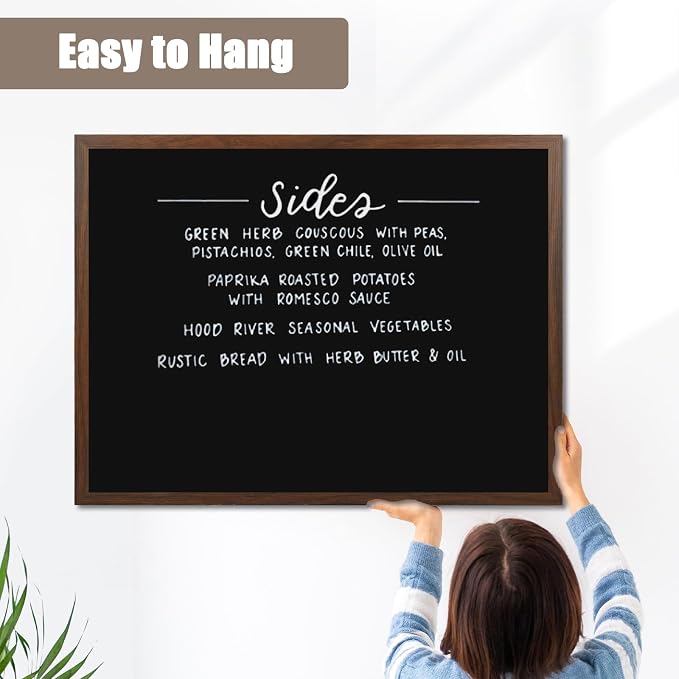 4 THOUGHT Chalk Board 48" x 36", Magnetic Large Chalkboard - Image 5