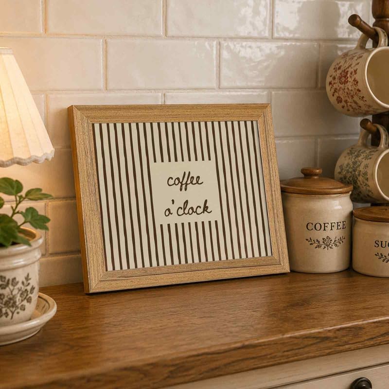 SEYSHUI Framed Coffee Wall Art Kitchen Picture Wall Decor 8x10in - Image 4
