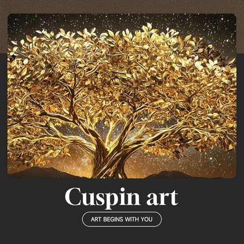 Large Framed Black and Gold Tree of Life Wall Art - Image 7