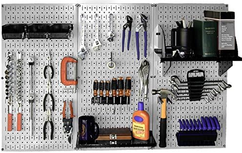 Wall Control 30-WRK-400GB Standard Workbench Metal Pegboard Tool Organizer by Wall+Control