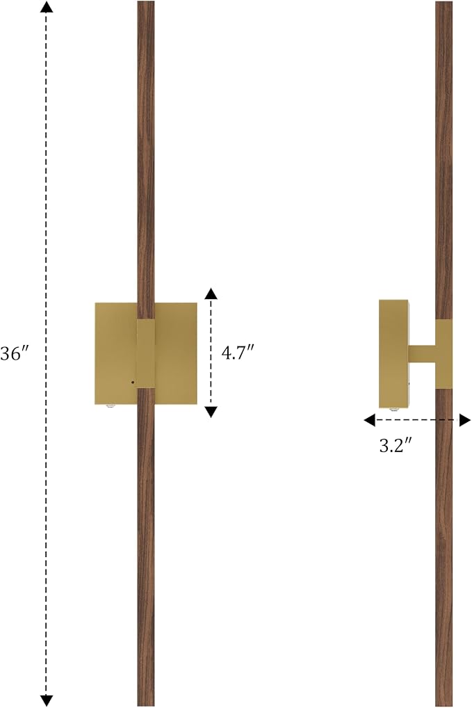 Rayogale 36 Inch Rechargeable Battery Operated Wall Sconce Set 2, 8000mAh - Image 6