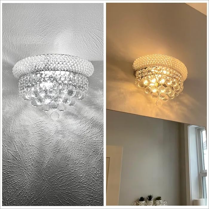 2-Lights Empire Crystal Wall Sconce Light - Image 6