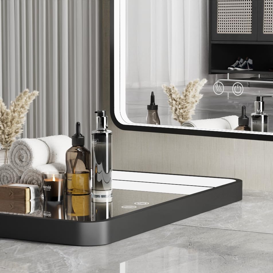 30X36 Inch LED Lighted Bathroom Mirror - Image 3