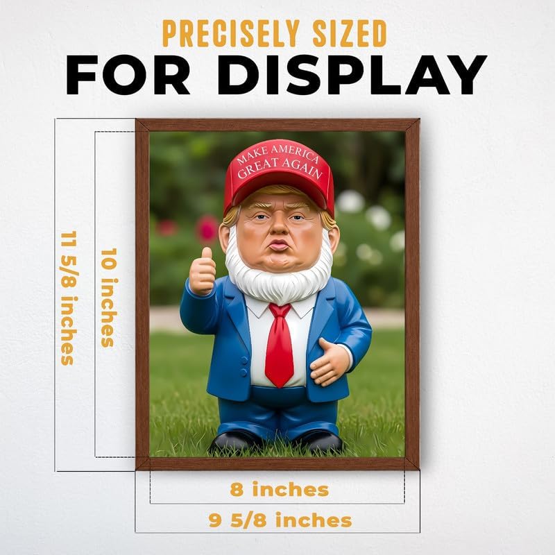 InkFlow Posters Garden Gnome Figurine Canvas Poster - Image 3
